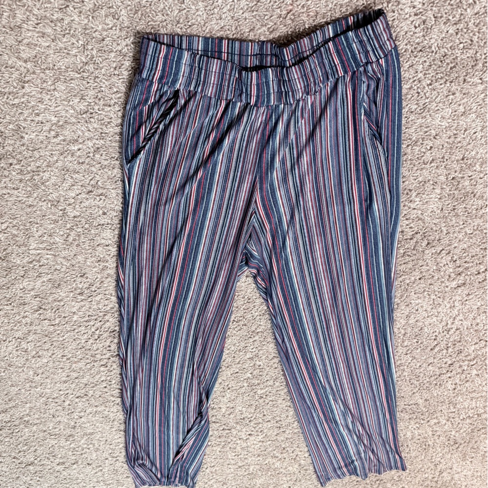 Christopher & Banks Multicolor Striped Wide Leg Pants